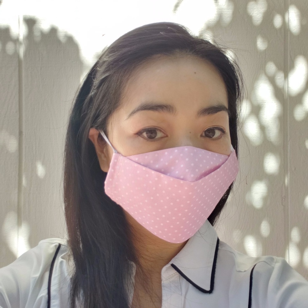 NEW! Light Blue Sky Blue Face Masks with Pocket - Picture 12 of 16